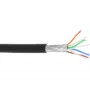 InLine Patch Kabelis S/FTP PiMF Cat.6A bezhalogēns 500MHz melns 100m