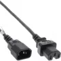 InLine pagarinātāja kabelis karstiem apstākļiem IEC-C15/IEC-C14 taisns, 2m