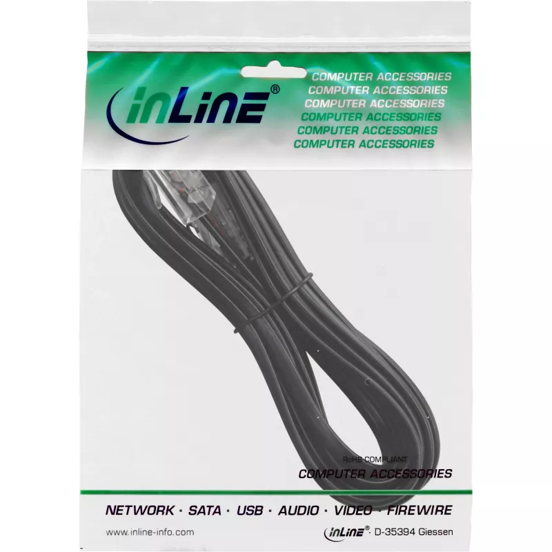 ISDN kabelis InLine RJ45 tēviņš/tēviņš 8P4C 5m