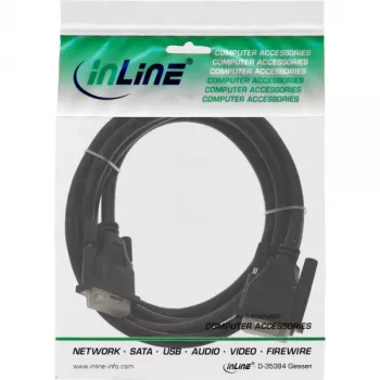 InLine DVI-D kabelis 24+1 vīriešu/vīriešu Dual Link 2m