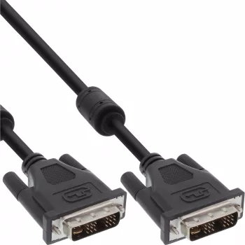 DVI-I kabelis 24+5 M/M Dual Link InLine 17791 1,8m
