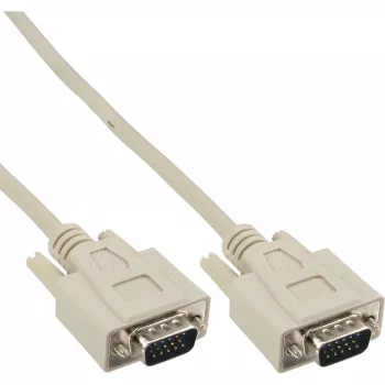 VGA kabelis 15HD vīriešu / vīriešu bēšs 3m InLine 17712A