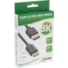 InLine Slim Ultra High Speed HDMI kabelis AM/CM 8K4K apzeltīts melns 1m