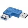 USB 3.0 Adapteris A tēviņš / A mātīte kreisais leņķis 90° InLine 35300M