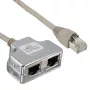 InLine Cat.5e sadalītājs diviem savienojumiem pa vienu RJ45 8P8C savienojuma kabeli