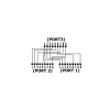 InLine Cat.5e sadalītājs diviem savienojumiem pa vienu RJ45 8P8C savienojuma kabeli