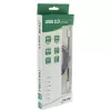 InLine USB 2.0 kabelis, USB-C vīriešu / Micro-B vīriešu, melns/alu, elastīgs, 1.5m
