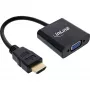 InLine pārveidotāja kabelis HDMI uz VGA ar audio, aktīvs video pārveidotājs, melns