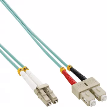 InLine Fiber Optical Duplex kabelis LC/SC 50/125µm OM3 0.5m