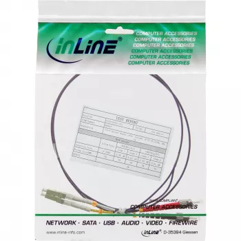 InLine Fiber Optical Duplex kabelis LC/ST 50/125µm OM4 25m