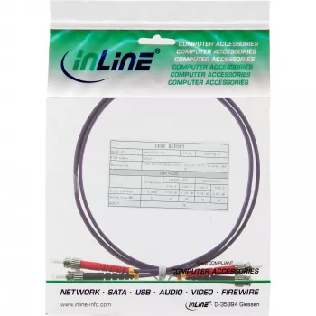 InLine optiskās šķiedras dupleksais kabelis ST/ST 50/125µm OM4 7.5m