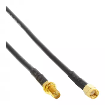 InLine WIFI kabelis R-SMA spraudnis / R-SMA sakabe 1m (40861)