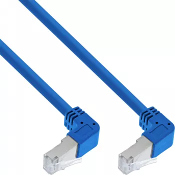 Tīkla kabelis InLine® S-76602BU-1,5 Leņķa savienotājs S/FTP Cat.6 1,50m Zils