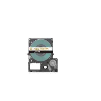 Lentīte etiķetēm Epson LK-5TKN Zelta Caurspīdīga 1.8 cm Termālā Tintes