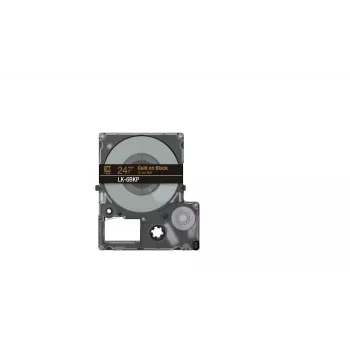 Lentes kasetne Epson LK-6BKP Melna Zelts 2.4cm Termopārnese