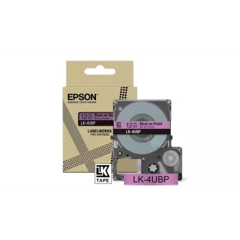 Lentes kasetne Epson LK-4UBP Melns Violeta Termopārnese 1,2 cm