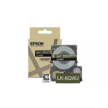 Epson LK-6QWJ lentes kasetne, Khaki, Balta