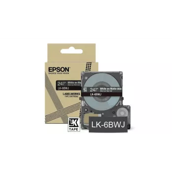 Līmlentes ruļļi Epson LK-6BWJ Melns Balts Termopārnese 2.4 cm