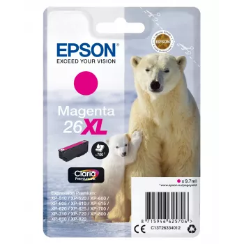 Epson 26XL Magenta oriģinālā tintes kasetne (Claria Premium)