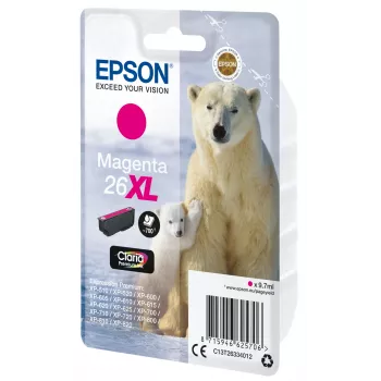Epson 26XL Magenta oriģinālā tintes kasetne (Claria Premium)