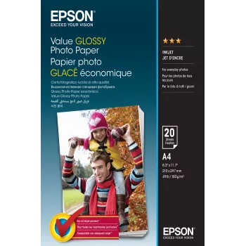 Epson Value Glossy Fotopapīrs A4 - 20 loksnes