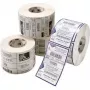 Die-cut etiķetes Zebra Z-Ultimate 3000T Silver Permanent Adhesive