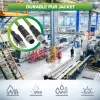 InLine industriālais tīkla kabelis, M12 4-pin D-kodēts vīrišķais spraudnis uz RJ45, PUR 3m