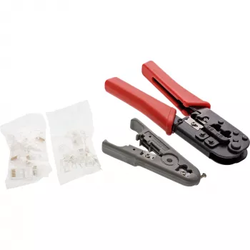 InLine krimpēšanas instrumentu komplekts tīkla spraudnim, ar RJ45 8P8C un RJ11 6P4C
