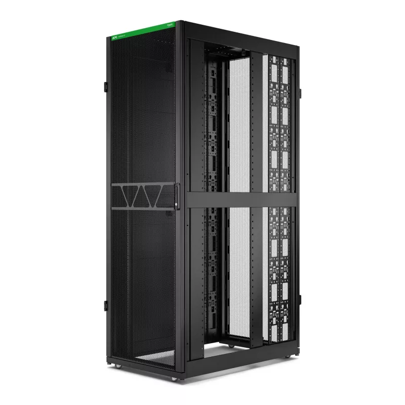 APC NetShelter SX Server Rack Gen 2, 48U, 2258H x 750W x 1200D mm, ar sāniem, melns