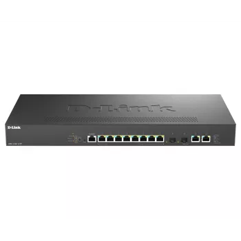 D-Link DMS-1250-12TP/E pārvaldāms tīkla slēdzis 2.5G Ethernet (100/1000/2500) Power over Ethernet (PoE) Melns