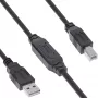 InLine USB 2.0 aktīvais kabelis, USB-A vīriešu uz USB-B vīriešu, 7,5 m