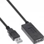 InLine USB 2.0 aktīvais pagarinātājs, USB-A vīriešu/sieviešu, 7,5 m