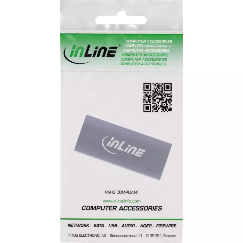 USB-C dzimuma mainītājs InLine 35900E Pelēks Savienotājs 1 USB-C Savienotājs 2 USB-C