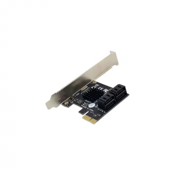 InLine SATA 6Gb/s Kontrolieris ar 4 SATA Portiem PCI-Express 2.0