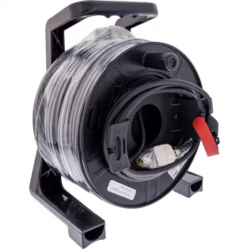 Tīkla kabeļa spole InLine Harting Cat.6A RJ-45 50m Melna