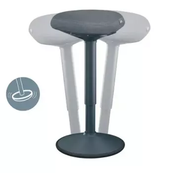 Biroja krēsls Leitz 65450089 Pildīts sēdeklis Pelēks Plastmasas rāmis