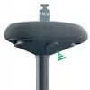 Biroja krēsls Leitz 65450089 Pildīts sēdeklis Pelēks Plastmasas rāmis
