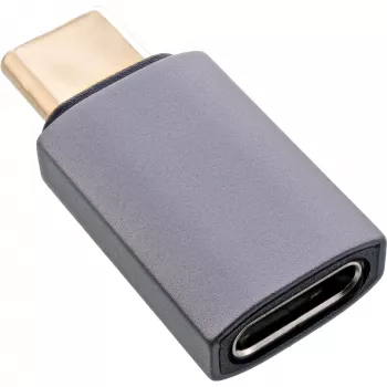 InLine USB4 adapteris, USB-C vīriešu/sieviešu, alumīnijs, pelēks