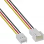 InLine Fan Kabeļa Pagarinātājs 3pin Molex vīrietis/sieviete garums 2m