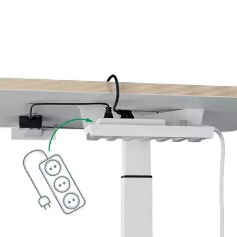 Datorgalda virsma Leitz 65340001 Square Alumīnijs Tumši Pelēka 600x800x650mm