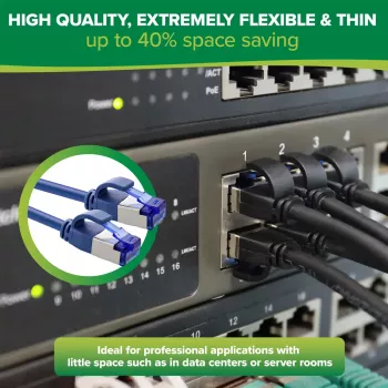 InLine 74905B tīkla kabelis Zils 5 m Cat6a S/FTP (S-STP)