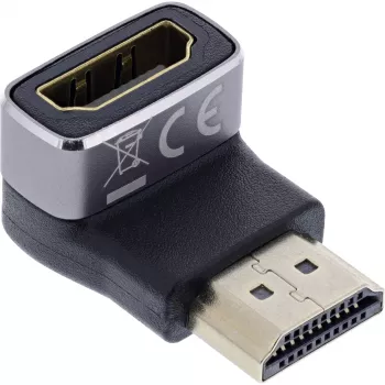HDMI leņķa adapteris InLine 17991F HDMI A melns pelēks ar zeltītiem kontaktiem