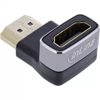 HDMI leņķa adapteris InLine 17991F HDMI A melns pelēks ar zeltītiem kontaktiem