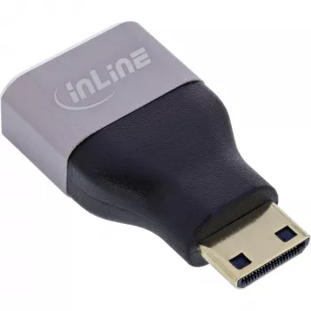 InLine 17991C HDMI A uz Mini HDMI C pārveidotājs, melns, pelēks