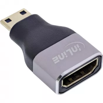 InLine 17991C HDMI A uz Mini HDMI C pārveidotājs, melns, pelēks