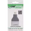 InLine 17991B HDMI A uz Micro HDMI D adapteris, melns pelēks