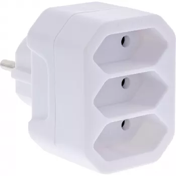 Strāvas adapteris Tips F uz Tips C InLine 16471A Balts
