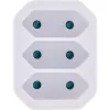 Strāvas adapteris Tips F uz Tips C InLine 16471A Balts