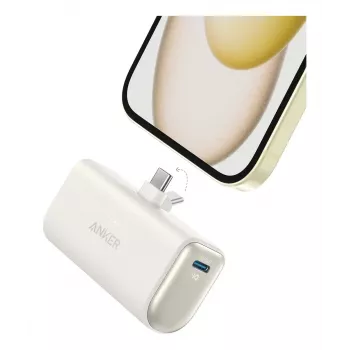 Power bank Anker A1653021, 5 mAh, Power Delivery, 2× USB-C, 18 W, 3 A, Bēšs