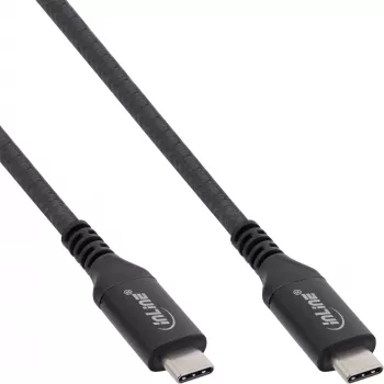 InLine 35902A USB4 Gen 3x2 kabelis 2 m USB C Melns
